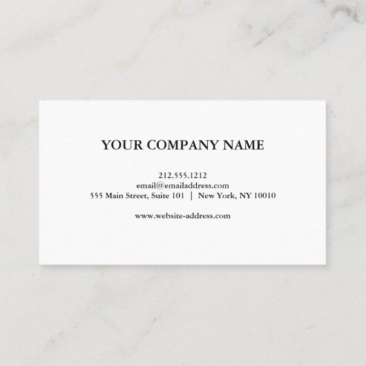 Carte De Visite Parties scintillant d'or moderne élégant et élégan (Dos)