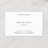 Carte De Visite Parties scintillant d'or moderne Modèle profession (Dos)