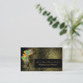 Carte De Visite *~* Parties scintillant d'or noir Beurre doré Chic (Debout devant)