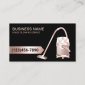 Carte De Visite Parties scintillant d'or Rose de nettoyage de tapi (Devant)