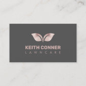 Carte De Visite Parties scintillant d'or Rose de soins juridiques (Devant)