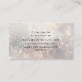 Carte De Visite Parties scintillant douce et subtile arrière - pla (Dos)