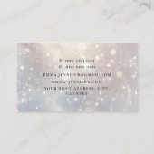 Carte De Visite Parties scintillant douce et subtile arrière - pla (Dos)