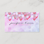 Carte De Visite Parties scintillant du planificateur de la fête de (Devant)