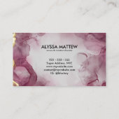 Carte De Visite Parties scintillant Élégant Moderne Calligraphie S (Dos)