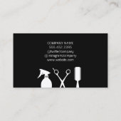 Carte De Visite Parties scintillant élégante (Dos)