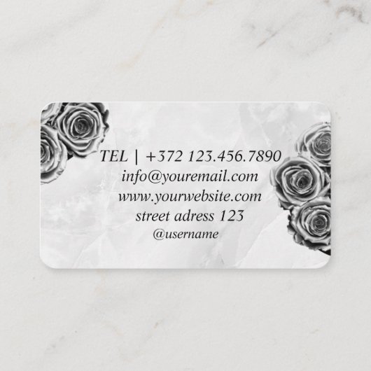 Carte De Visite Parties scintillant en argent chaud Lèvres maquill (Dos)