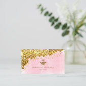 Carte De Visite parties scintillant en faux or (Debout devant)