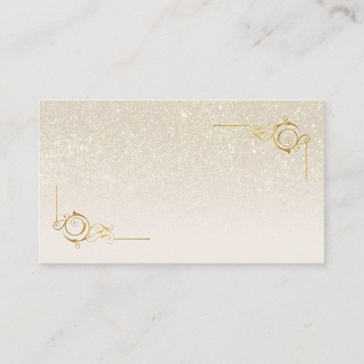 Carte De Visite Parties scintillant en ivoire de colibri arc-en-ci (Dos)