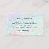 Carte De Visite parties scintillant en pierre iridescente (Dos)