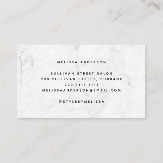 Carte De Visite Parties scintillant en pierre optique holographiqu (Dos)