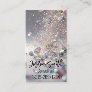 Carte De Visite Parties scintillant et diamants