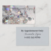 Carte De Visite Parties scintillant et diamants (Devant / Derrière)