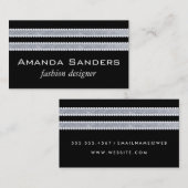 Carte De Visite Parties scintillant et perles (Devant / Derrière)