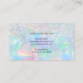 Carte De Visite parties scintillant fausse de gemstone opal (Dos)