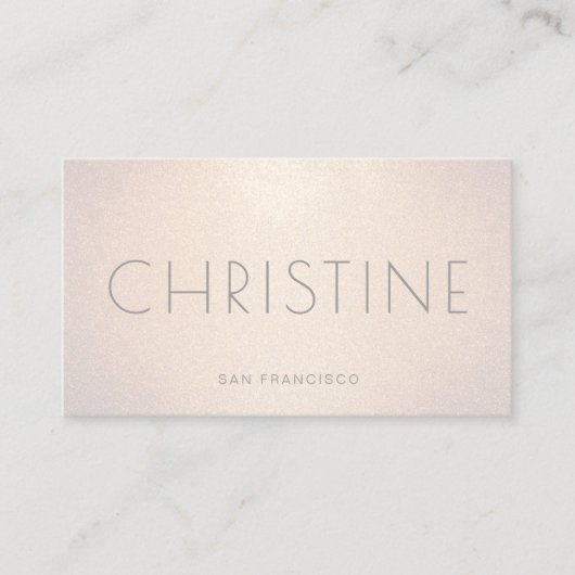 Carte De Visite parties scintillant faux champagne (Devant)