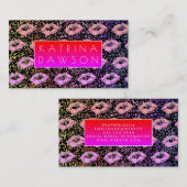 Carte De Visite Parties scintillant flamboyante Baisers et spectre (Devant / Derrière)