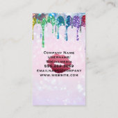 Carte De Visite Parties scintillant flamboyante Lavette brillante (Dos)