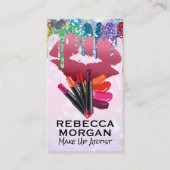 Carte De Visite Parties scintillant flamboyante Lavette brillante (Devant)