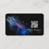 Carte De Visite Parties scintillant Galaxie (Devant)