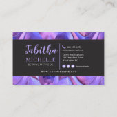 Carte De Visite Parties scintillant Glam Abstrait moderne Hair Bra (Dos)