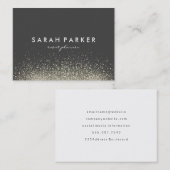 Carte De Visite Parties scintillant Glam Sparkle (Devant / Derrière)