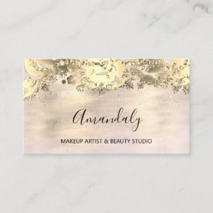 Carte De Visite Parties scintillant Gold Event Planner Fashion Sho