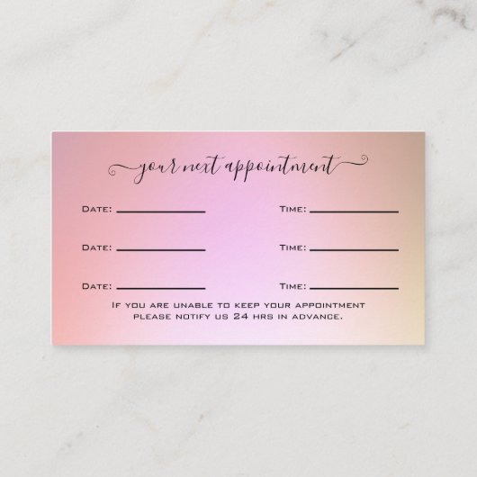 Carte De Visite Parties scintillant Gold Eyelash Extension Rendez- (Dos)