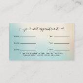 Carte De Visite Parties scintillant Gold Eyelash Extension Rendez- (Dos)