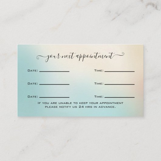 Carte De Visite Parties scintillant Gold Eyelash Extension Rendez- (Dos)