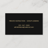 Carte De Visite Parties scintillant Gold Faux Confetti (Dos)