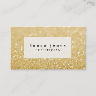 Carte De Visite Parties scintillant Gold Hair Styliste Modèle de m