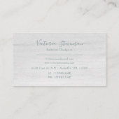 Carte De Visite Parties scintillant Gold Vert Marbre Nom géographi (Dos)