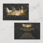 Carte De Visite *~* Parties scintillant Heures Clou Polonais Parfu (Devant / Derrière)