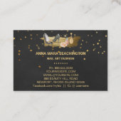 Carte De Visite *~* Parties scintillant Heures Clou Polonais Parfu (Dos)