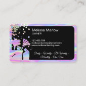 Carte De Visite Parties scintillant Holographe de ménage de maison (Dos)