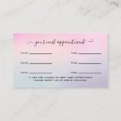 Carte De Visite Parties scintillant Holographe Eyelash Extension R (Dos)