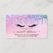 Carte De Visite Parties scintillant Holographe Eyelash Extension R (Devant)