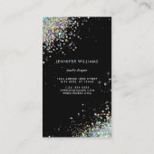 Carte De Visite Parties scintillant holographique à oreilles (Dos)