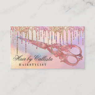 Carte De Visite Parties scintillant holographique arc-en-ciel Lect
