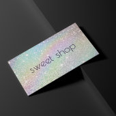 Carte De Visite Parties scintillant holographique Boulangerie, Suc