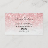 Carte De Visite Parties scintillant holographique classique élégan (Dos)