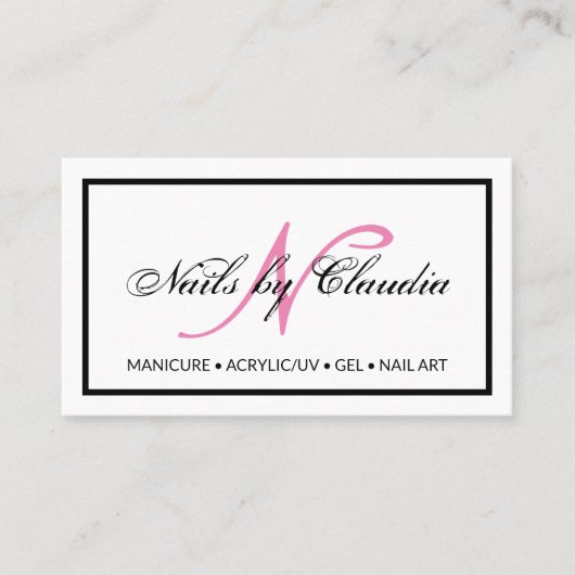 Carte De Visite Parties scintillant holographique classique élégan (Devant)