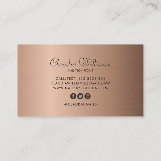 Carte De Visite Parties scintillant holographique classique élégan (Dos)