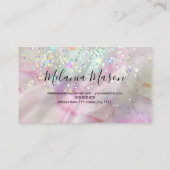 Carte De Visite Parties scintillant holographique de l'artiste de  (Dos)