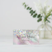 Carte De Visite Parties scintillant holographique de l'artiste de  (Debout devant)