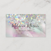 Carte De Visite Parties scintillant holographique de maquillage ma (Devant)