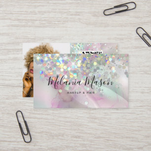 Carte De Visite Parties scintillant holographique de maquillage ma