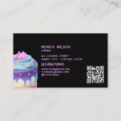 Carte De Visite Parties scintillant holographique gâteau maison Cu (Dos)