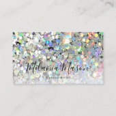 Carte De Visite Parties scintillant holographique maquillage artis (Devant)